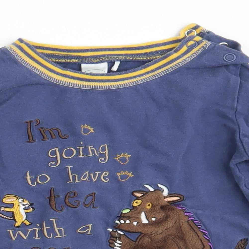 TU Boys Blue  Rayon Basic T-Shirt Size 12-18 Months  - The Gruffalo