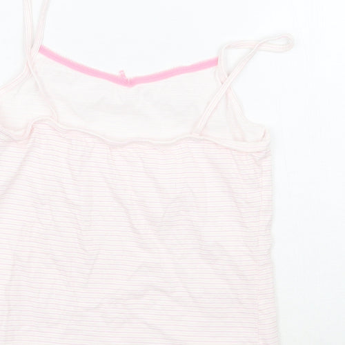 George Girls White Striped  Basic Tank Size 5-6 Years