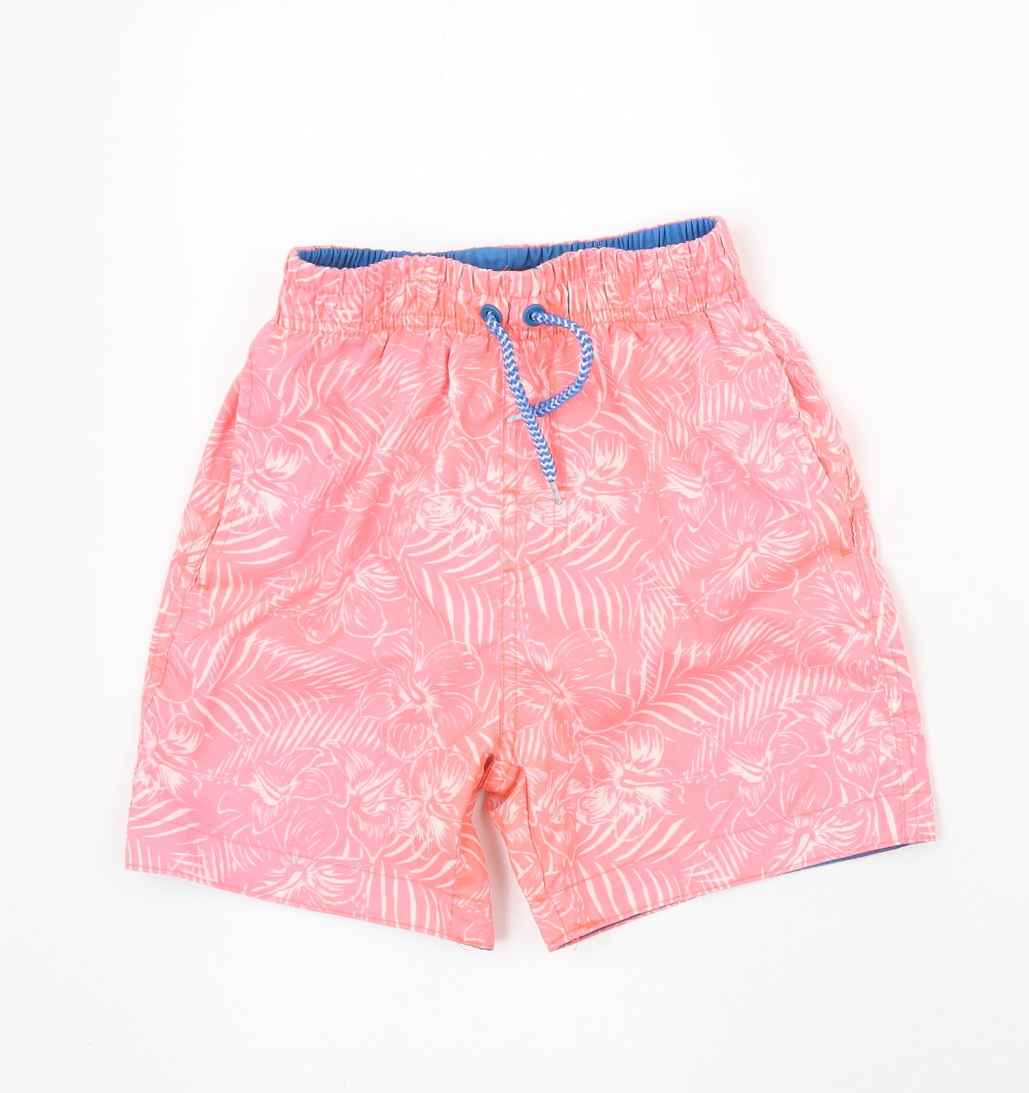 Primark Boys Pink Floral  Bermuda Shorts Size 7-8 Years