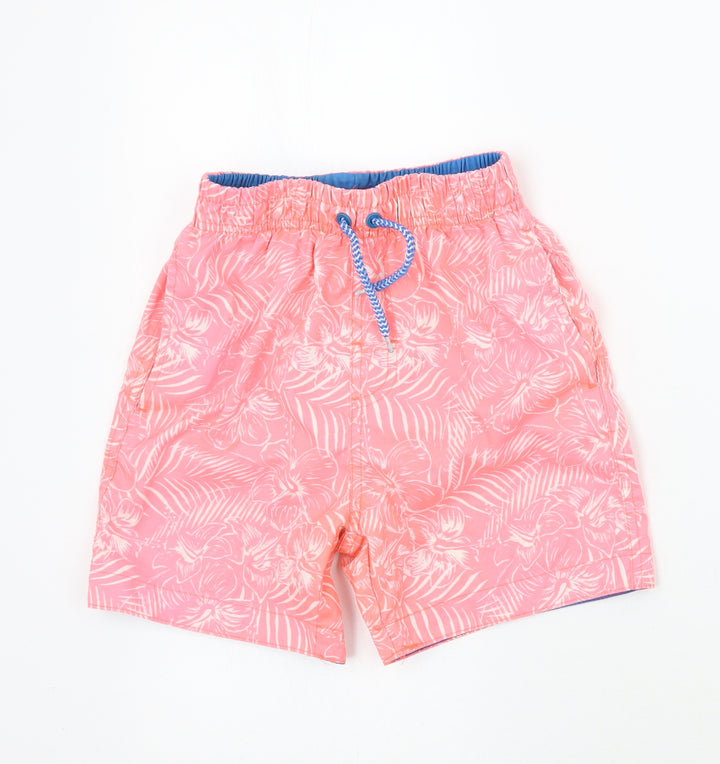 Primark Boys Pink Floral  Bermuda Shorts Size 7-8 Years