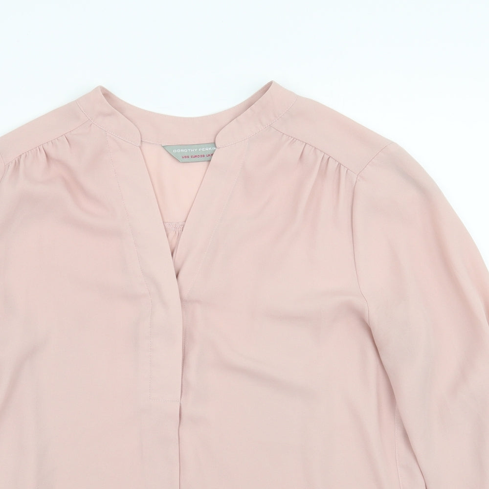 Dorothy Perkins Womens Pink   Basic Blouse Size 10