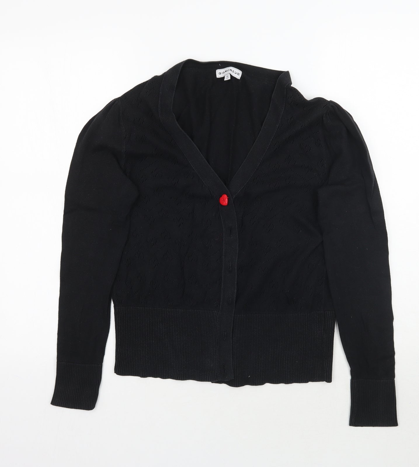 Glamorous Womens Black   Cardigan Jumper Size 12