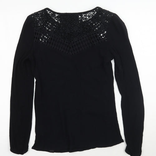 Superdry Womens Black   Basic Blouse Size L
