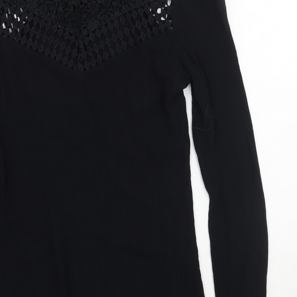 Superdry Womens Black   Basic Blouse Size L