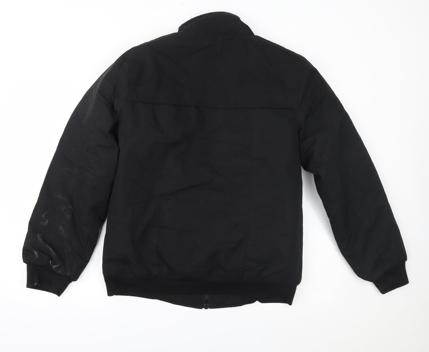 Peacocks Mens Black   Overcoat Coat Size S