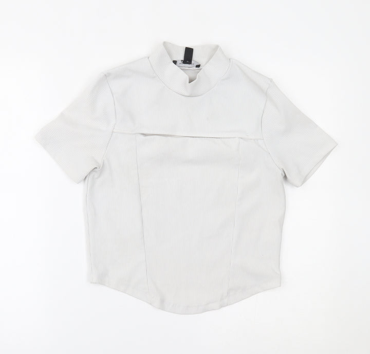 New Look Womens White Basic Blouse Size 12