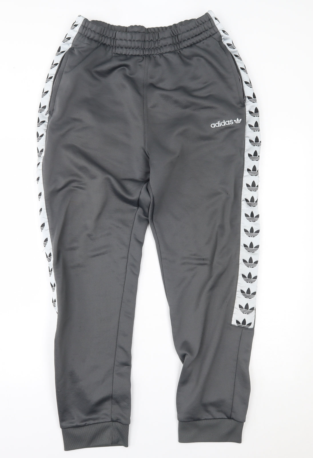 adidas Mens Grey   Sweatpants Trousers Size L L28 in