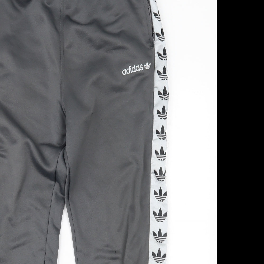 adidas Mens Grey   Sweatpants Trousers Size L L28 in