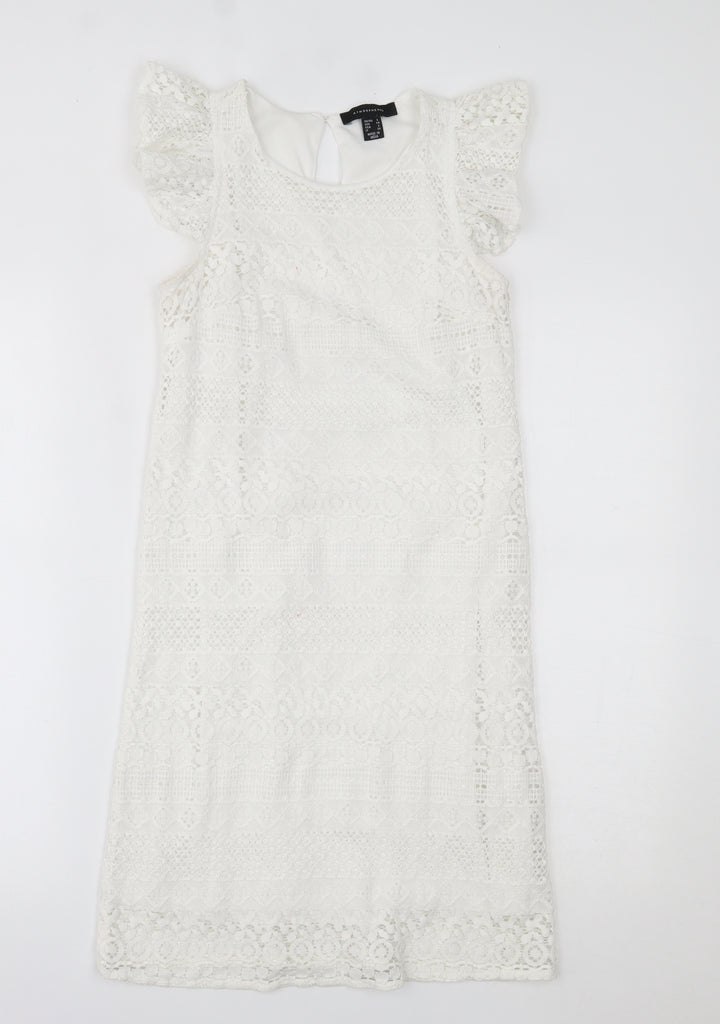 Primark Womens White A-Line Size 6