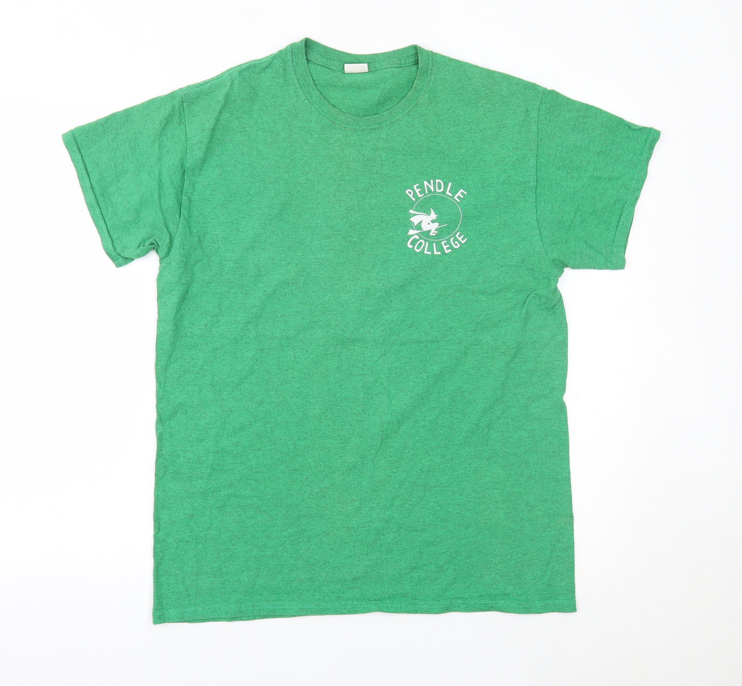 Gildan Mens Green    T-Shirt Size M