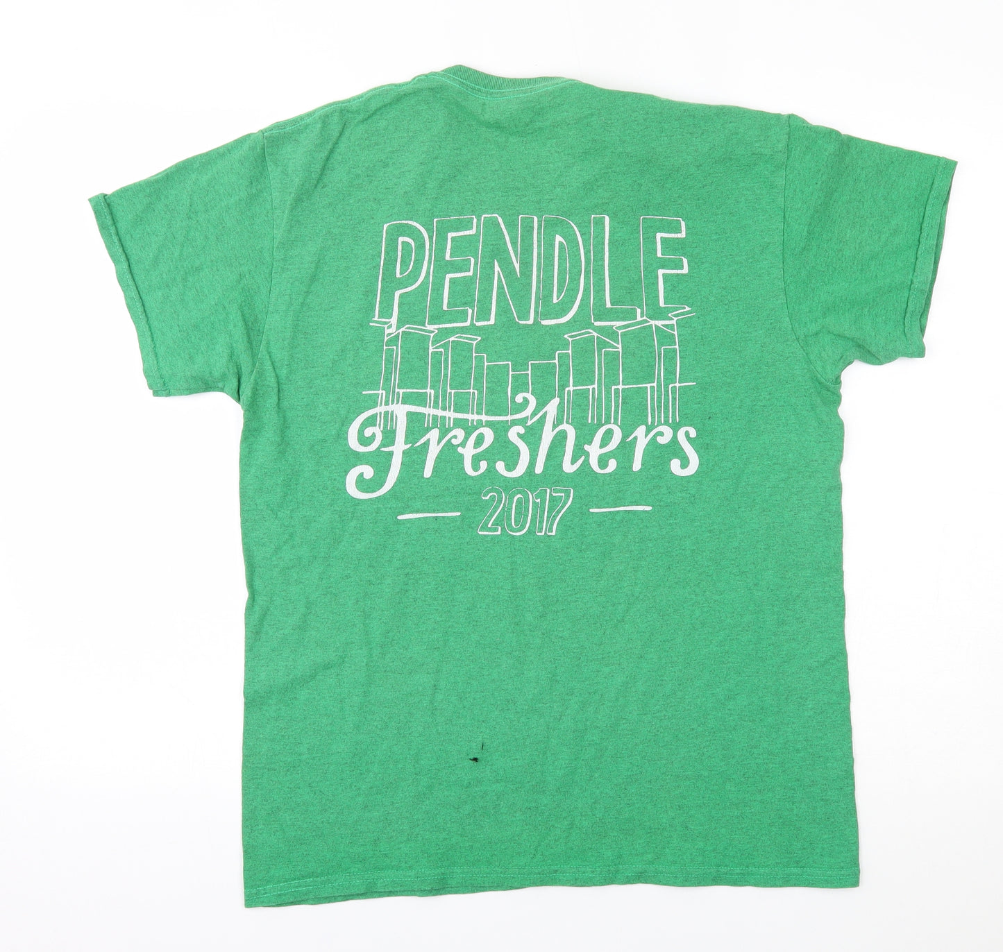 Gildan Mens Green    T-Shirt Size M
