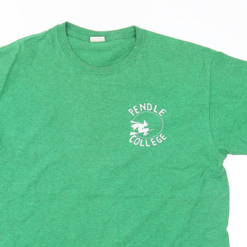 Gildan Mens Green    T-Shirt Size M