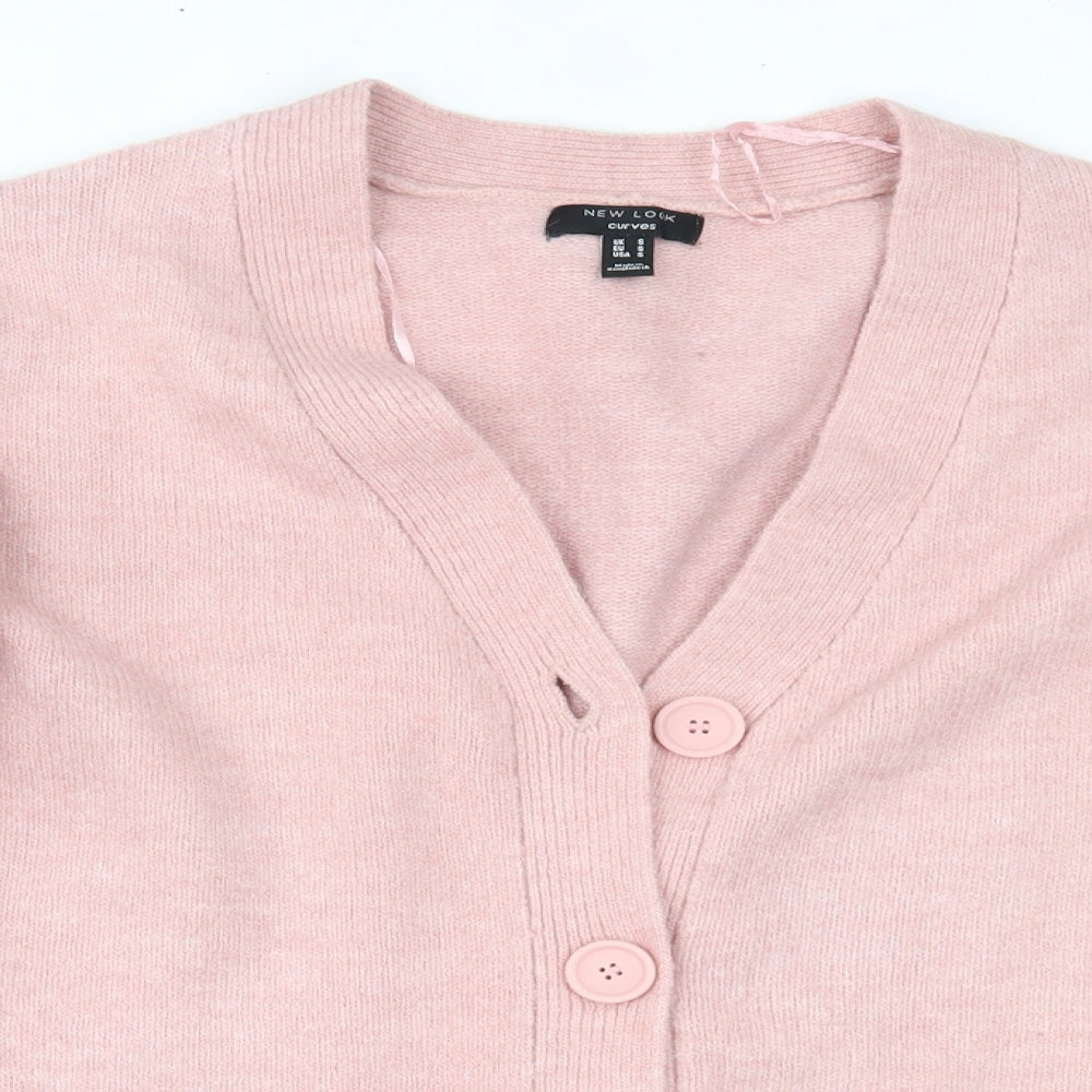 New Look Womens Pink   Cardigan Jumper Size S