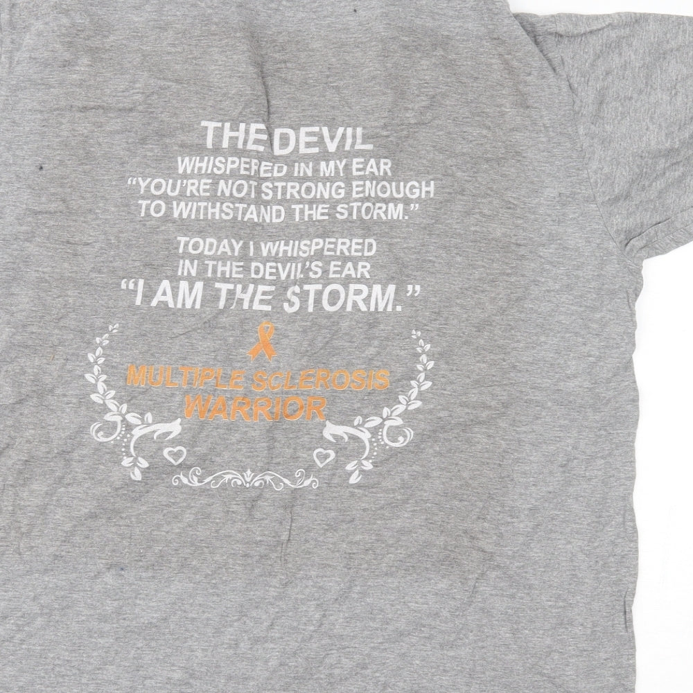 SOLS Womens Grey   Basic T-Shirt Size L