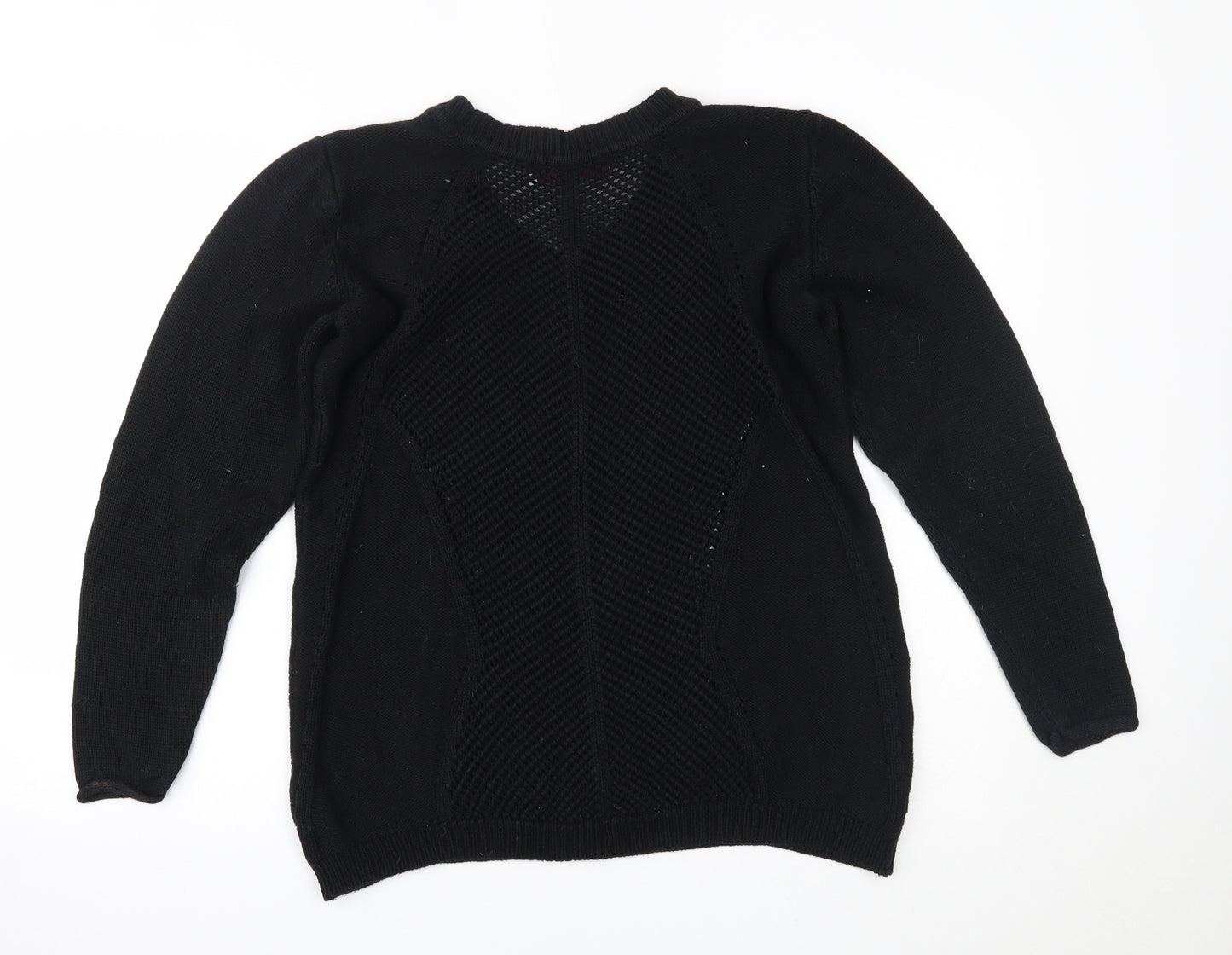 Sheego Womens Black   Pullover Jumper Size 14