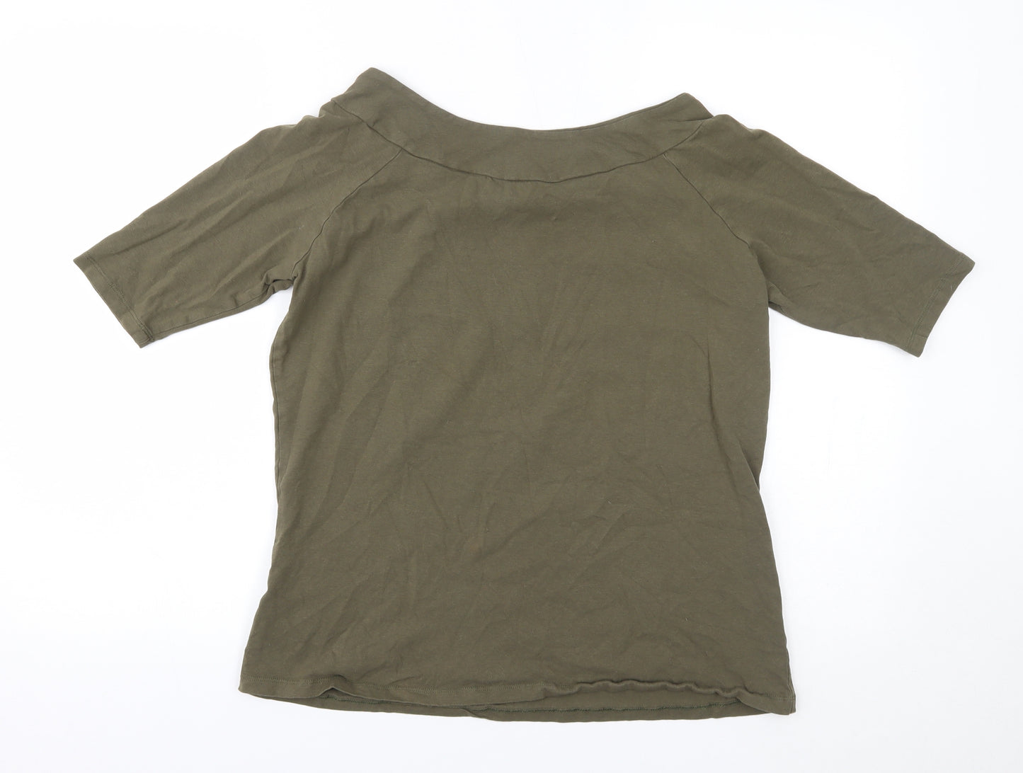 LABEL BE Womens Green   Basic Blouse Size 16