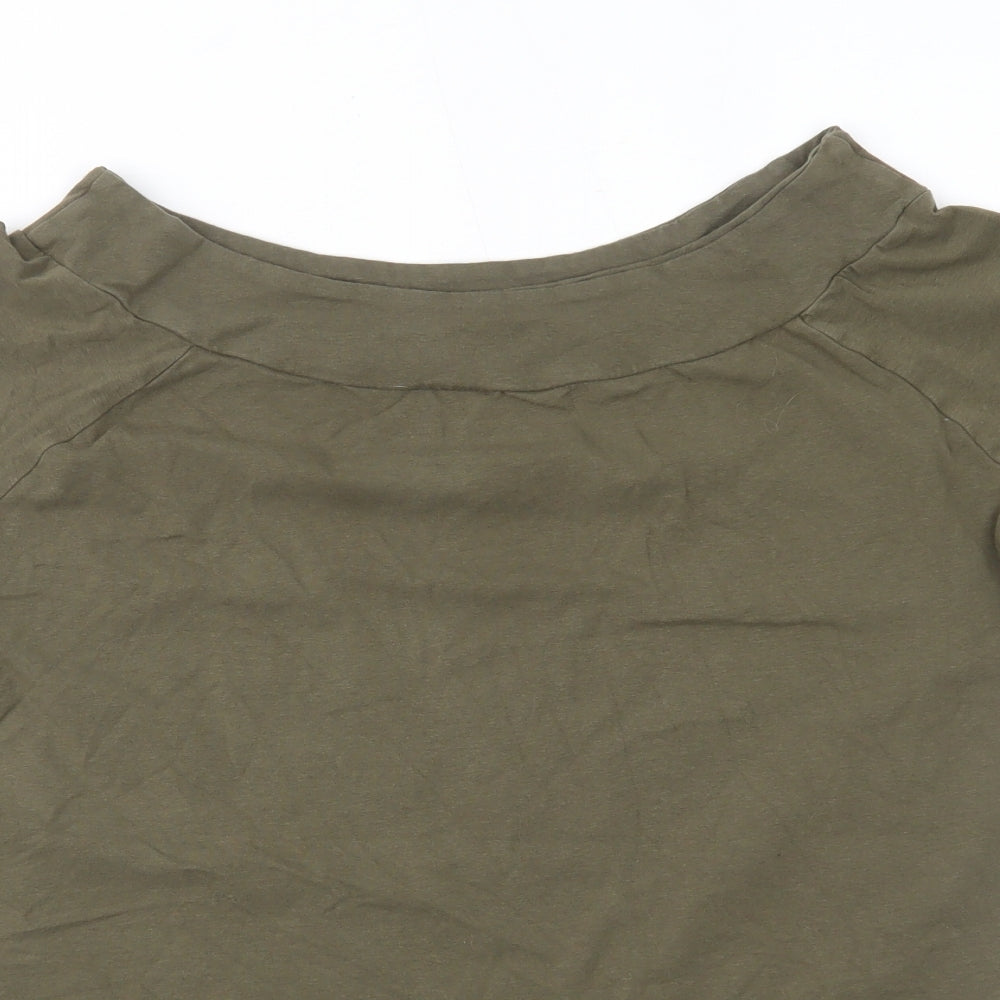 LABEL BE Womens Green   Basic Blouse Size 16