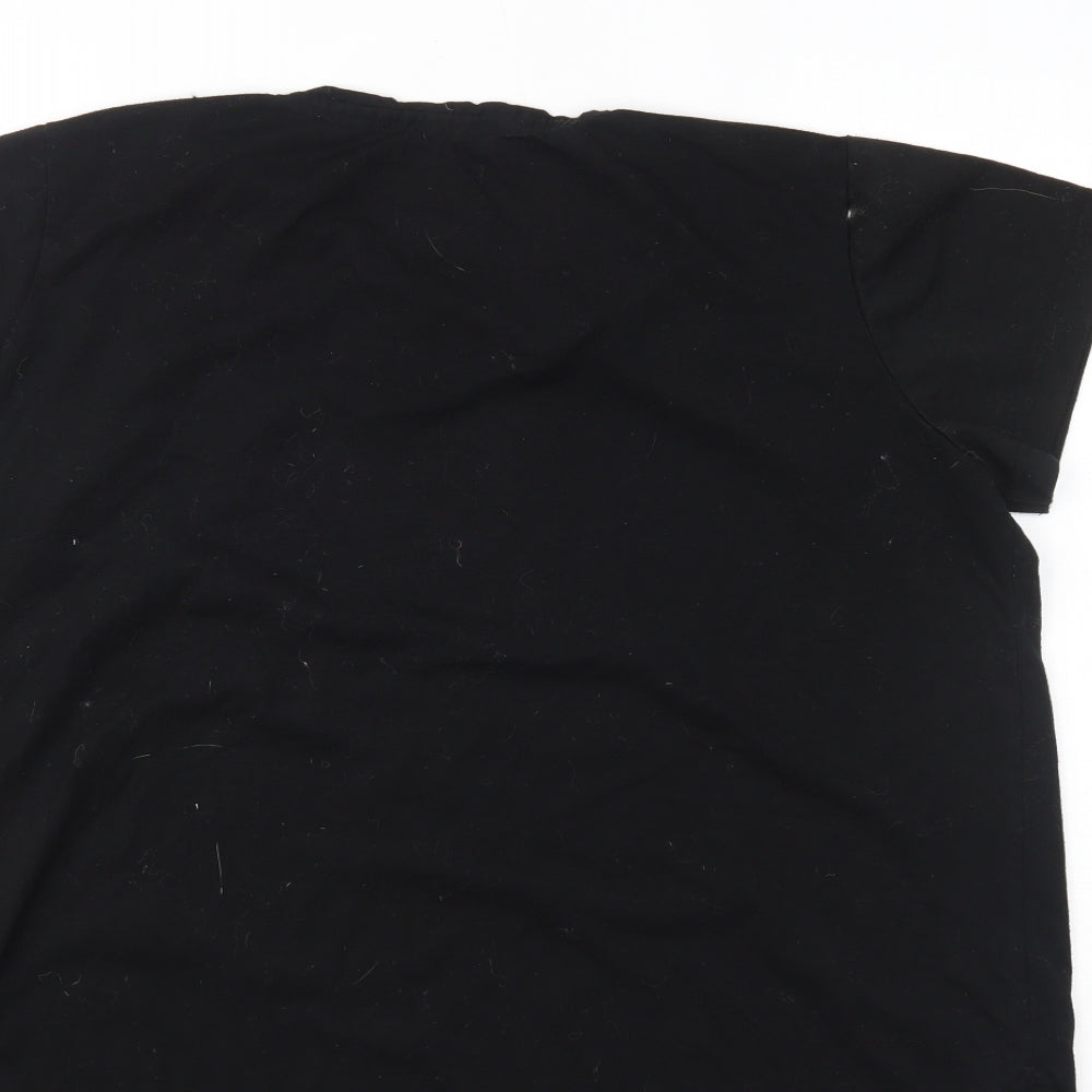 pretty lounge Womens Black Solid  Top Pyjama Top Size 14