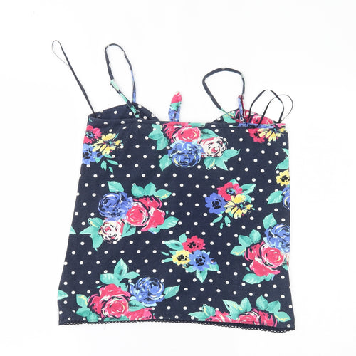 George Womens Blue Polka Dot  Camisole Tank Size 14