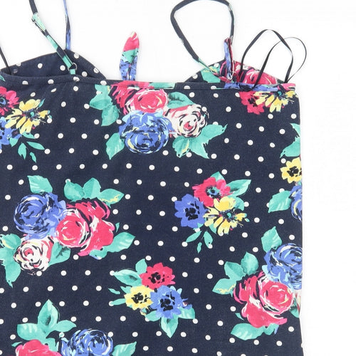 George Womens Blue Polka Dot  Camisole Tank Size 14
