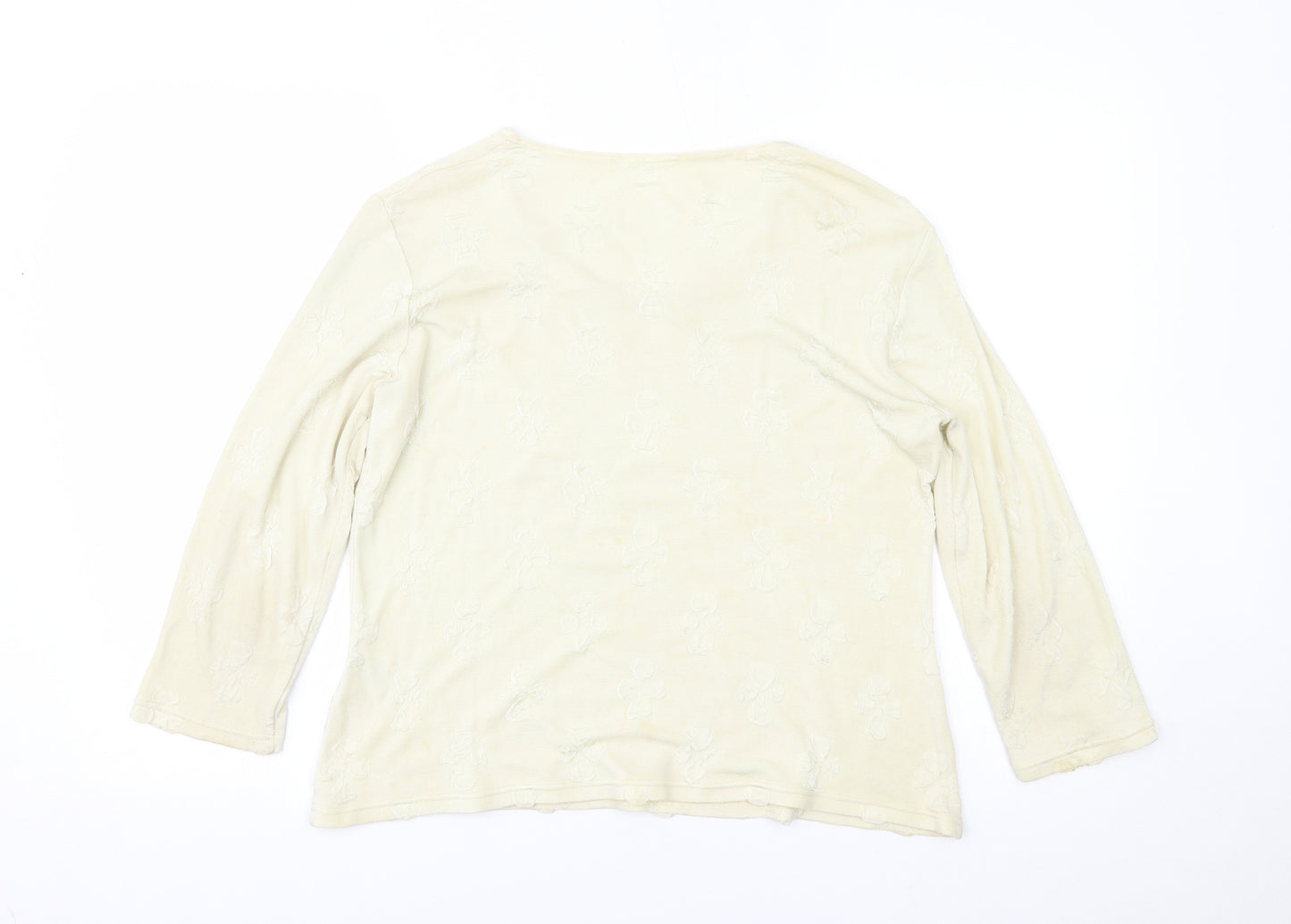 Preworn Womens Yellow   Basic Blouse Size 12
