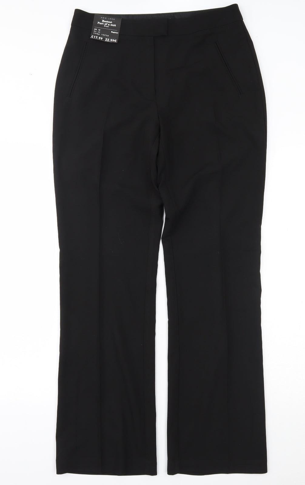 New Look Womens Black   Trousers  Size 12 L31 in