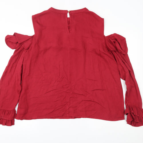 Avon Womens Red   Basic Blouse Size 14