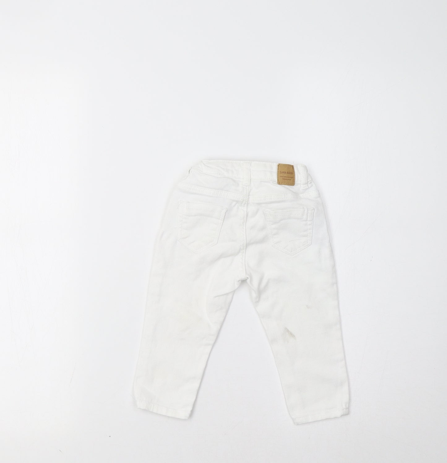 Zara Baby White   Jogger Jeans Size 9-12 Months