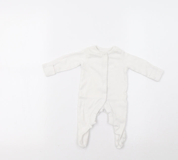 F&F Baby White Babygrow One-Piece Size 0-3 Months
