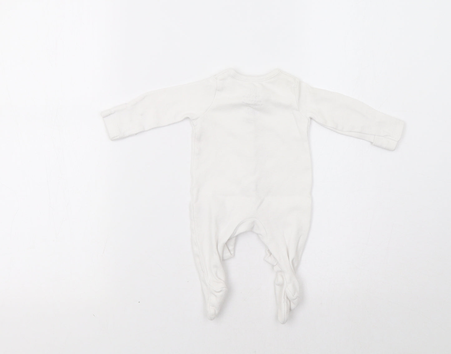 F&F Baby White   Babygrow One-Piece Size 0-3 Months