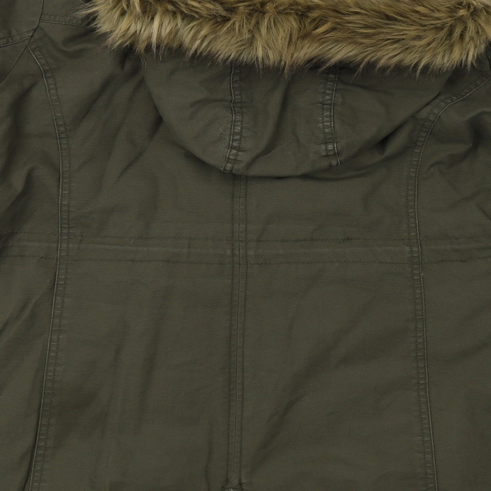 B. You Womens Green   Parka Jacket Size 18