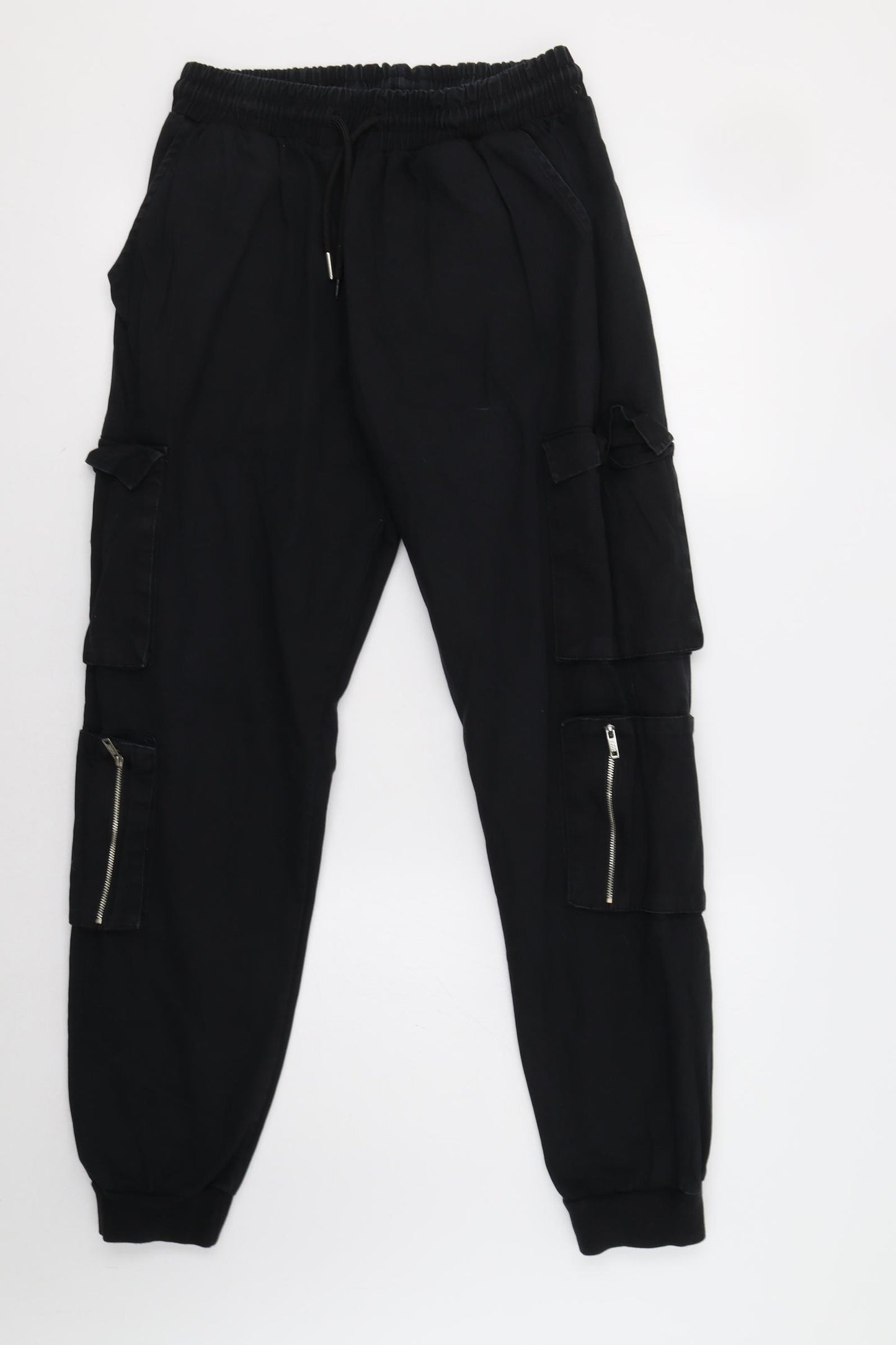 Boohoo Man Mens Black   Cargo Trousers Size XL L29 in