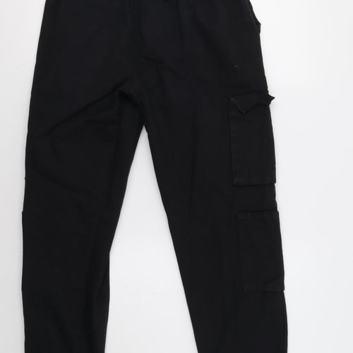 Boohoo Man Mens Black   Cargo Trousers Size XL L29 in