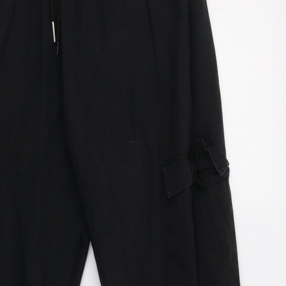 Boohoo Man Mens Black   Cargo Trousers Size XL L29 in