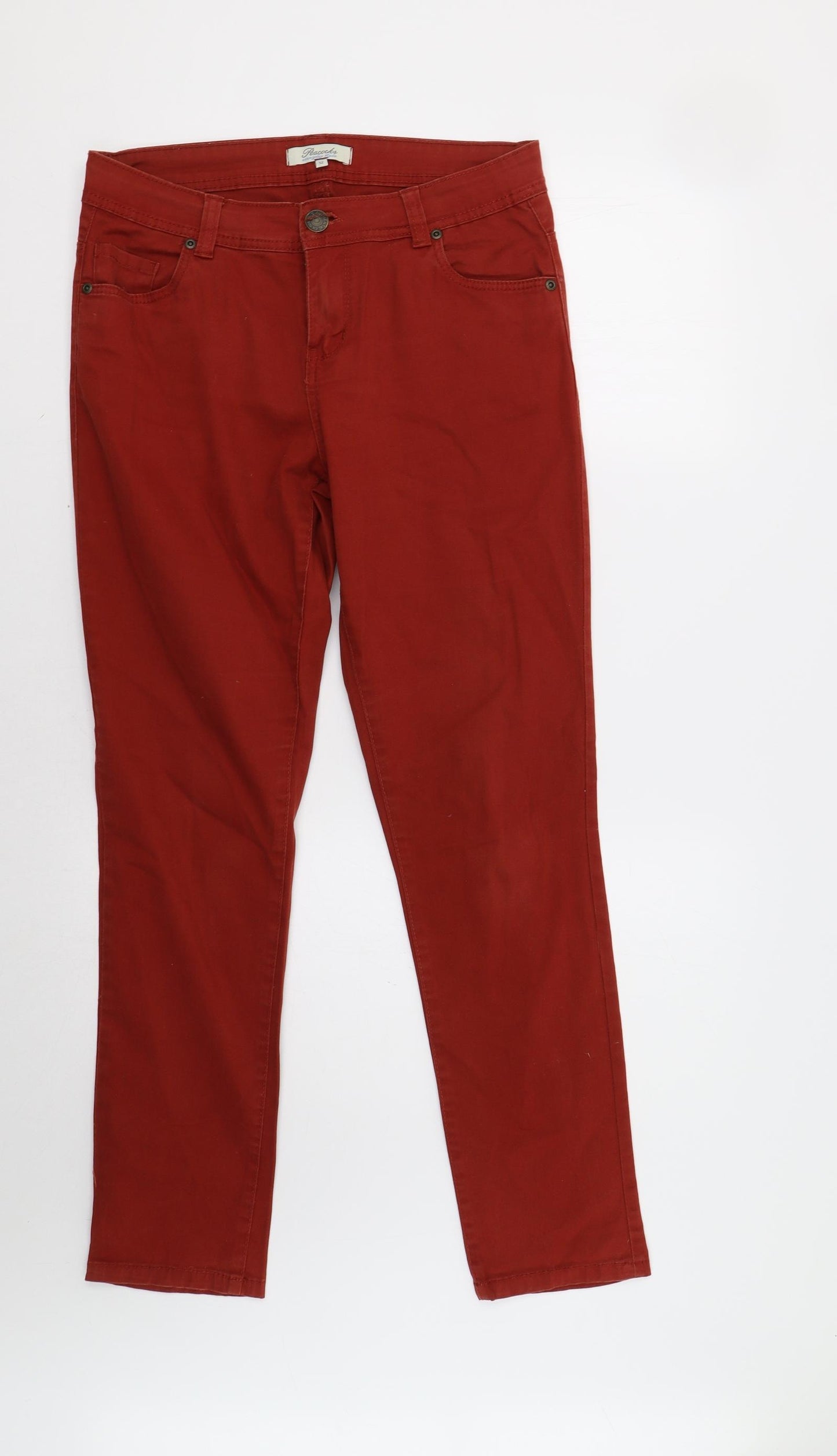 Peacocs Womens Red   Skinny Jeans Size 12 L31 in
