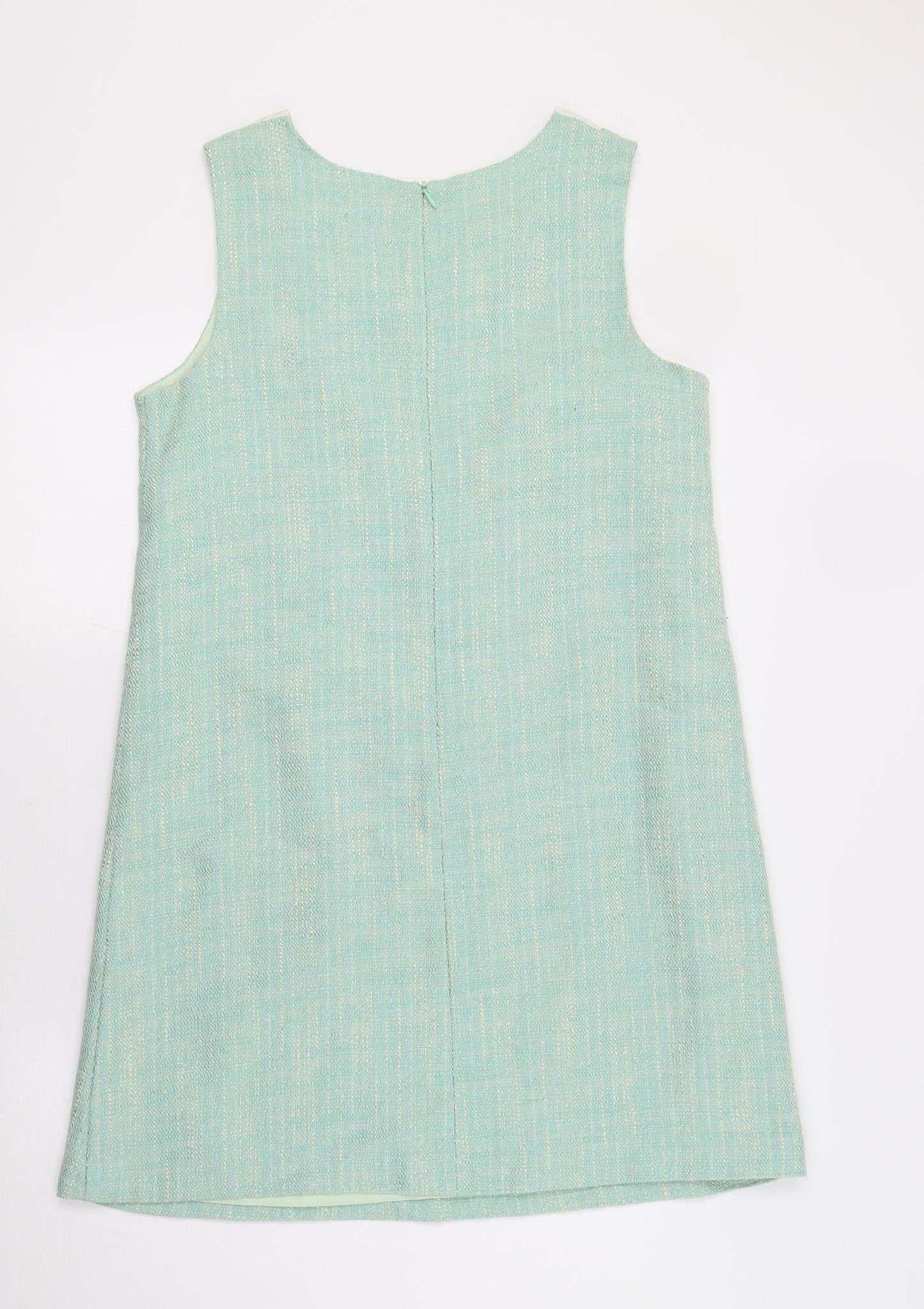 F&F Womens Green   Sheath  Size 12  - Embellished Collar