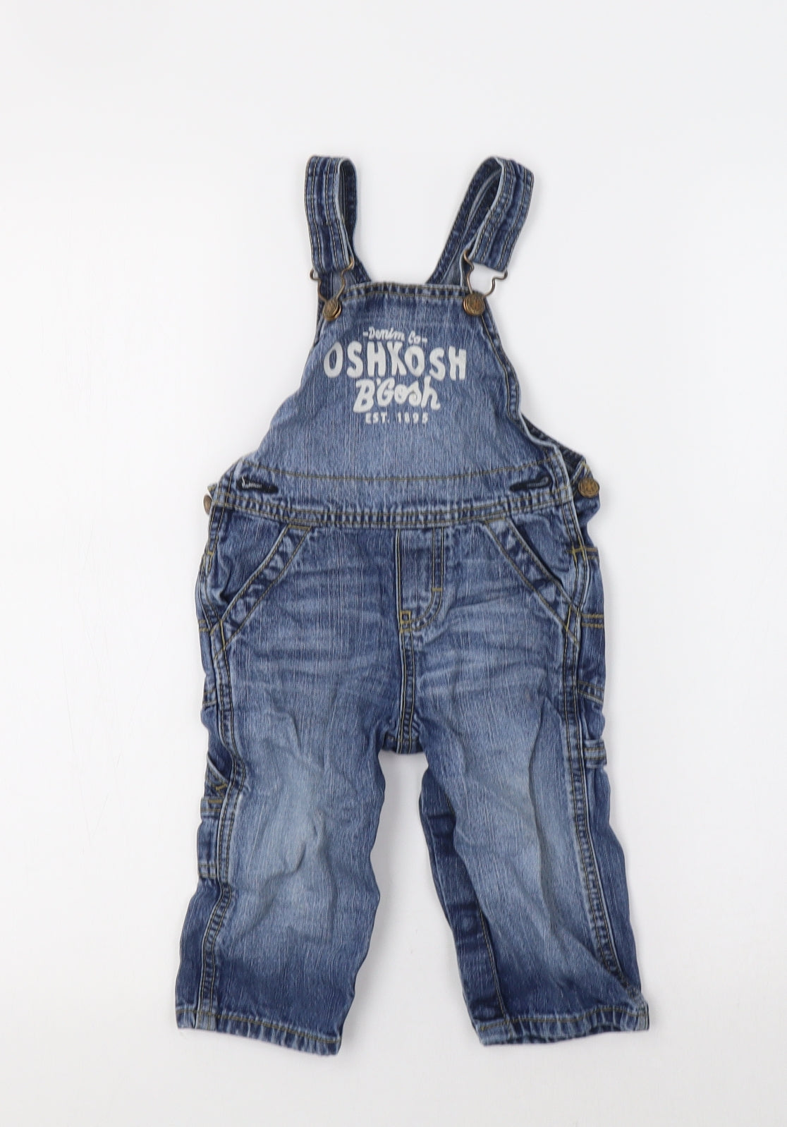 OshKosh Baby Blue   Cargo Jeans Size 12 Months  - Dungarees