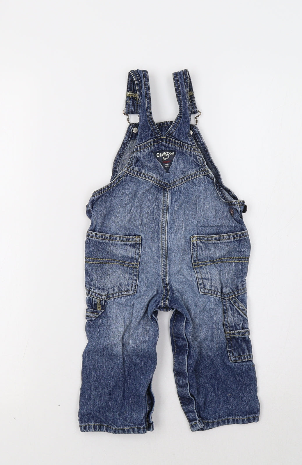 OshKosh Baby Blue   Cargo Jeans Size 12 Months  - Dungarees