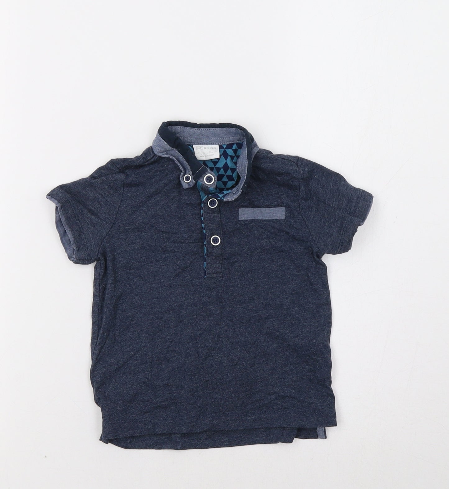 F&F Baby Blue   Basic Polo Size 12-18 Months