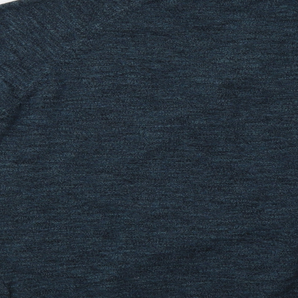 F&F Mens Green   Henley Jumper Size L