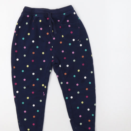 George Girls Blue Polka Dot  Jogger Trousers Size 5-6 Years