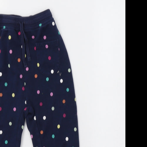 George Girls Blue Polka Dot  Jogger Trousers Size 5-6 Years