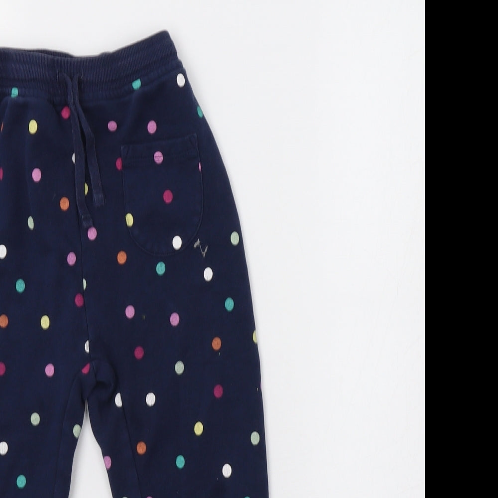 George Girls Blue Polka Dot  Jogger Trousers Size 5-6 Years