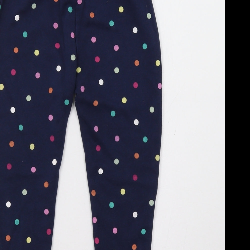 George Girls Blue Polka Dot  Jogger Trousers Size 5-6 Years