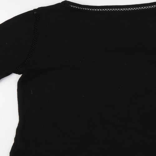 NEXT Womens Black   Henley Jumper Size 12