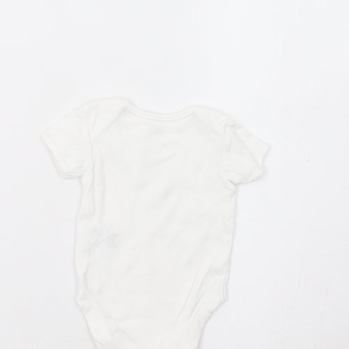 George Baby White   Romper One-Piece Size 0-3 Months  - Bunny & Bear