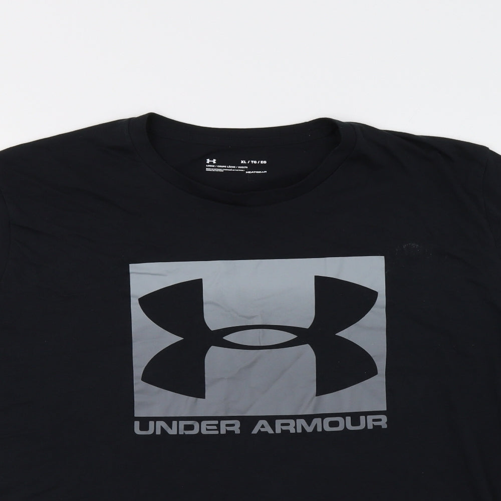 Under armour Mens Black    T-Shirt Size XL