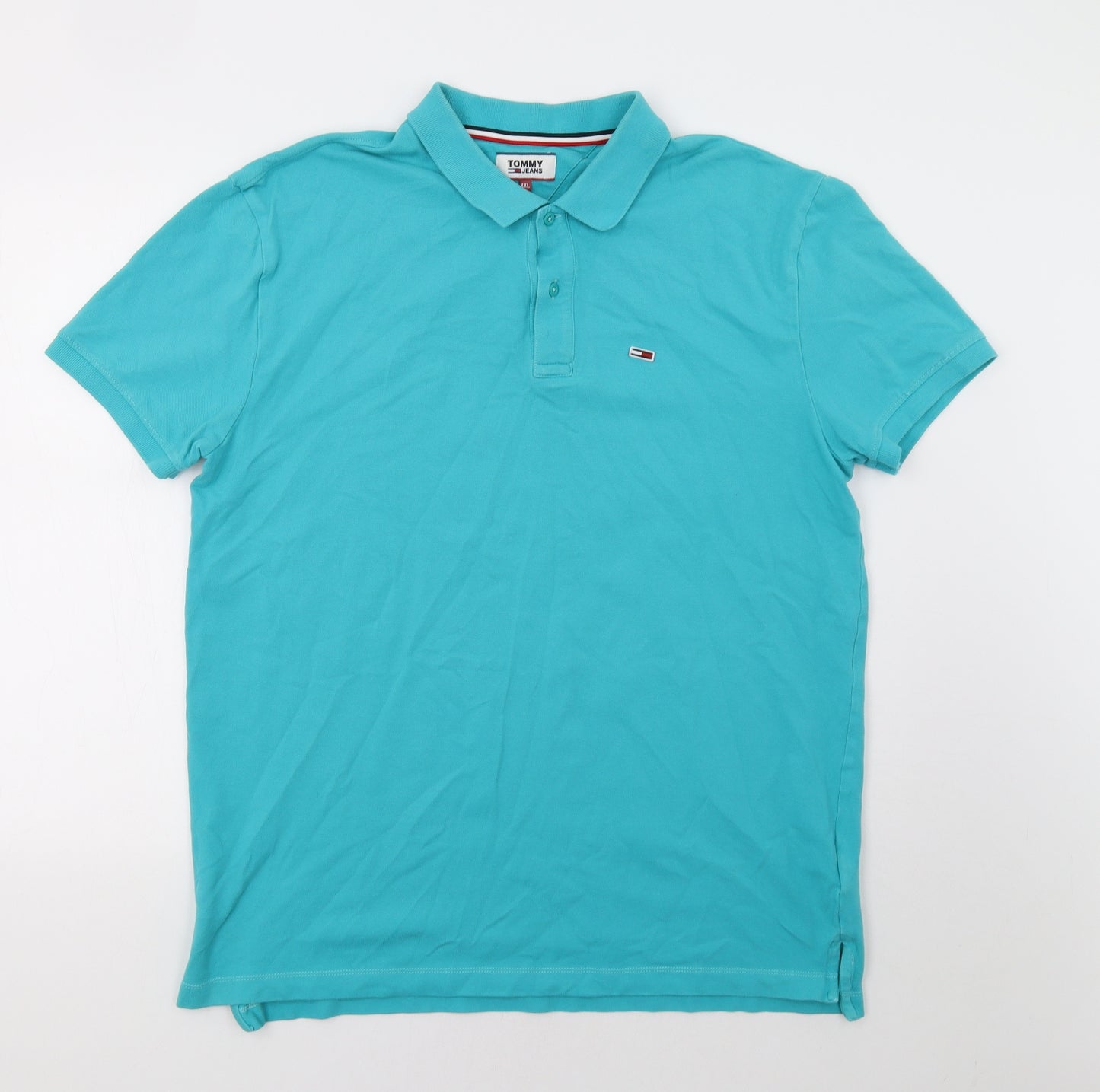 Tommy Jeans Mens Blue    Polo Size 2XL
