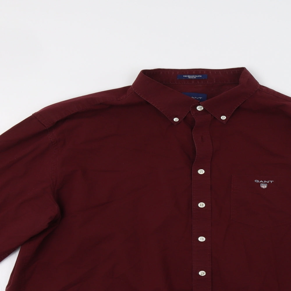 GANT Mens Red    Button-Up Size 2XL