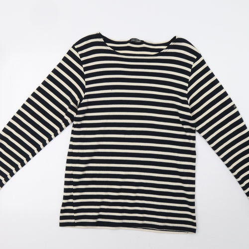 Captain Corsaire Womens Blue Striped  Basic T-Shirt Size M